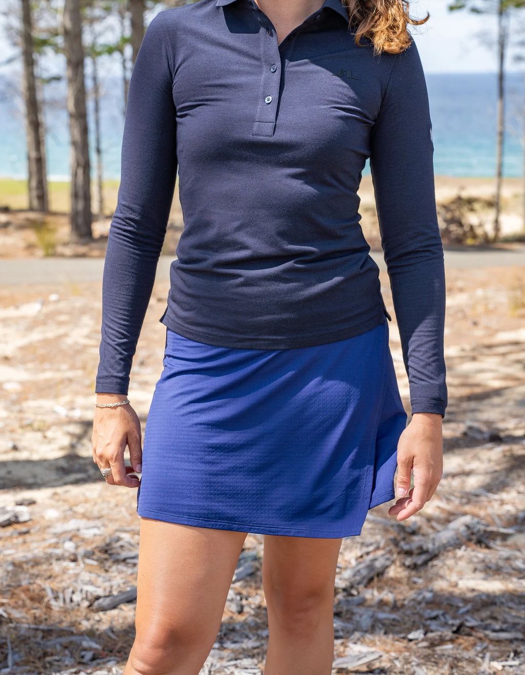 IBKUL Faux Wrap Skirt