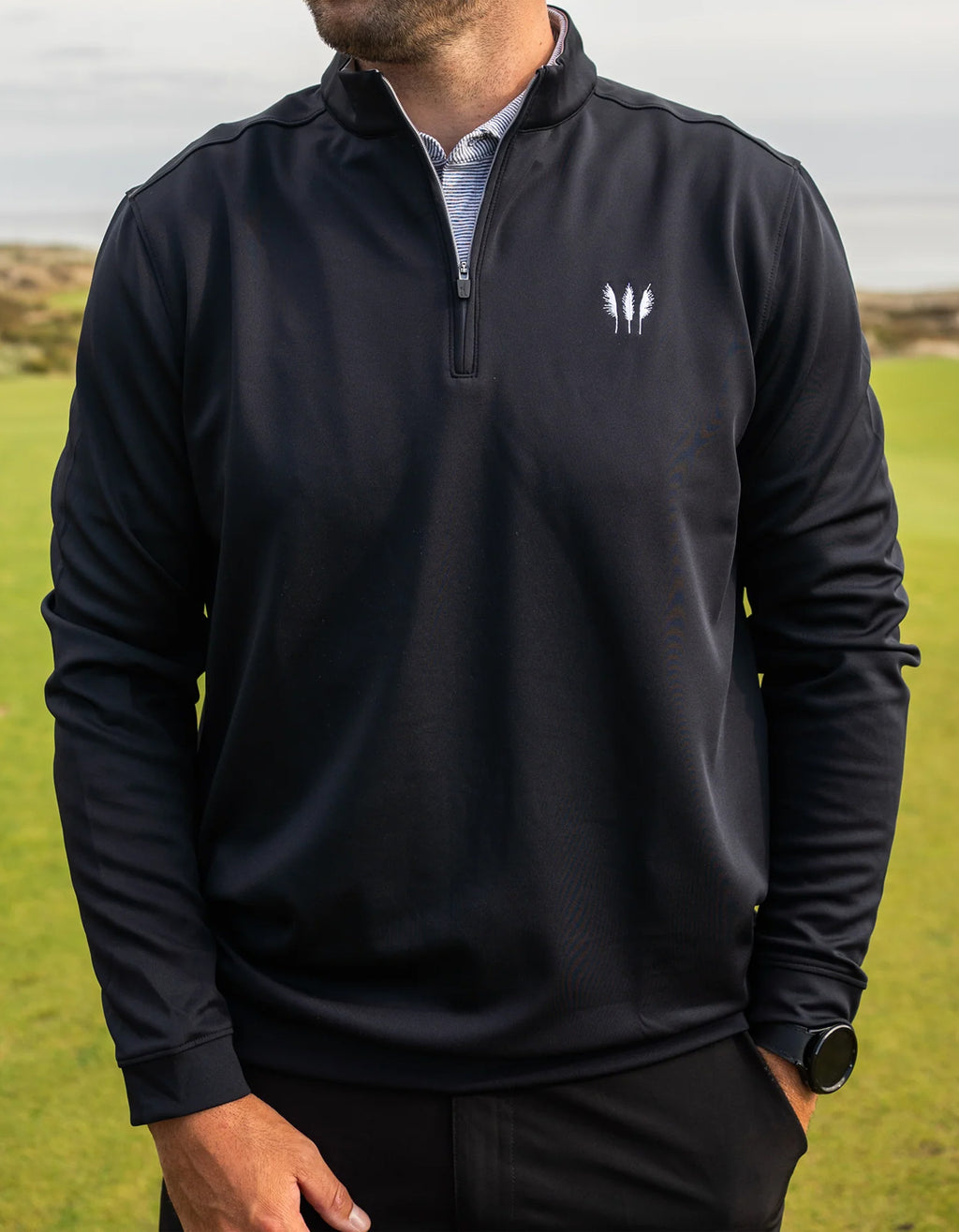 Johnnie-O 1/4 Zip Black