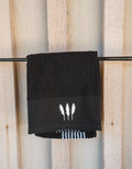 PRG Retro Caddie Golf Towel | Black