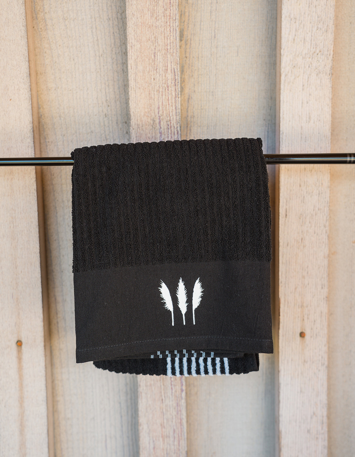 PRG Retro Caddie Golf Towel | Black