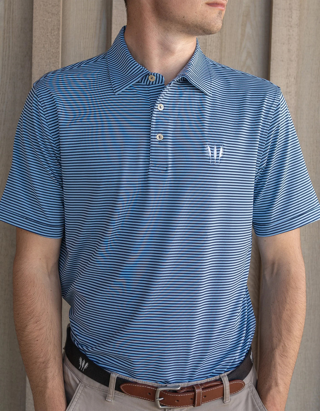 Peter Millar Polo Blue/Navy Stripe