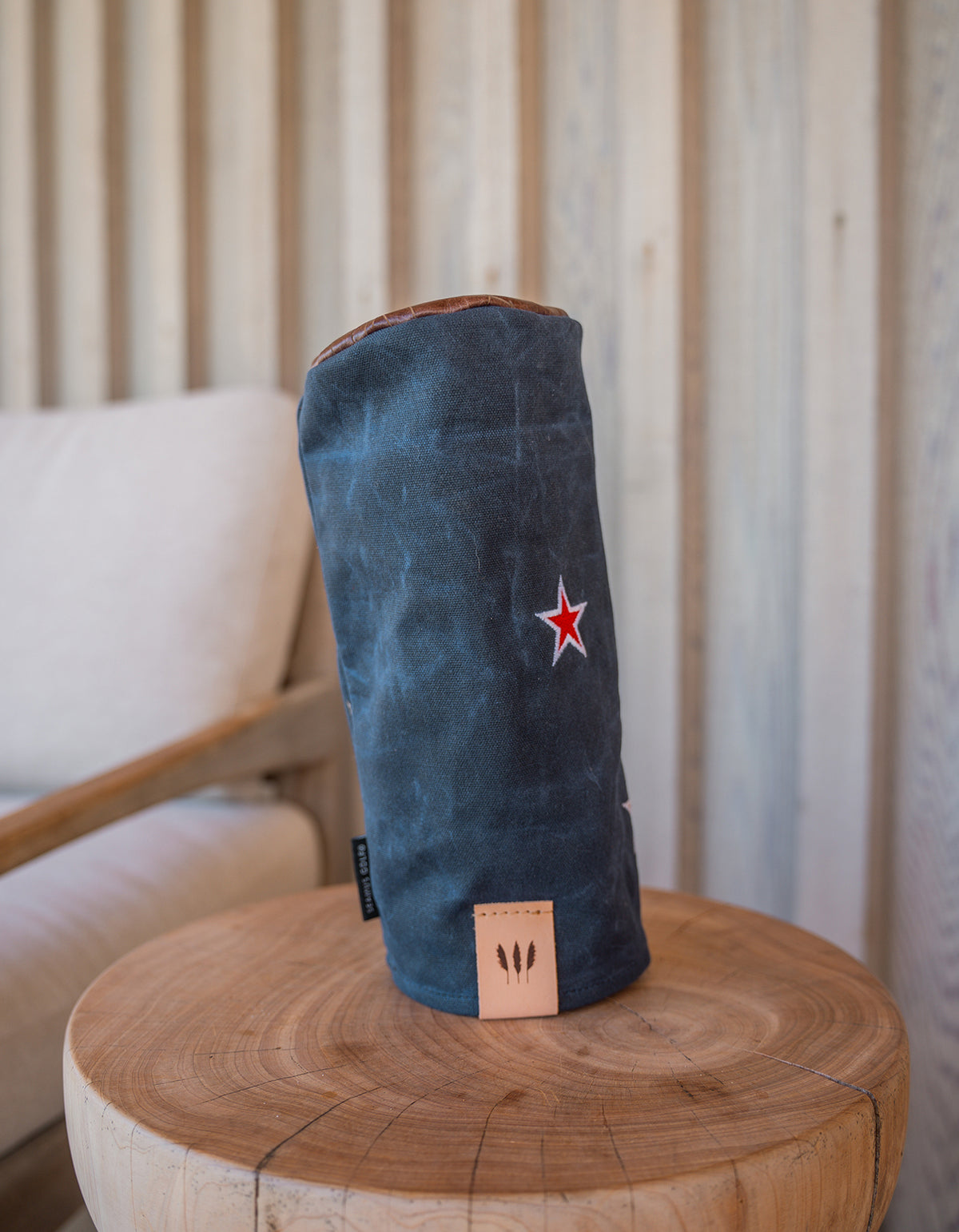 Seamus Driver Cover | Navy Waxed Canvas