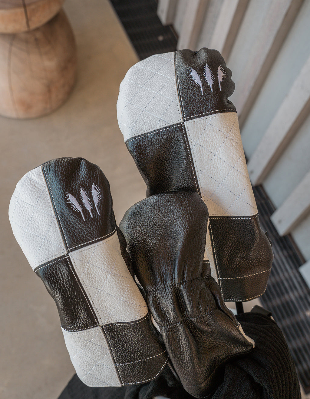 Vanto Headcover | Black & White Check